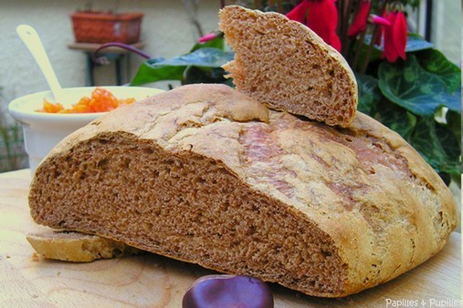 Pain au potiron et à la farine de châtaignes 