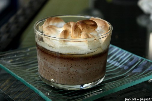 Crème au chocolat meringuée Crème au chocolat meringuée