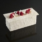 Bûche rose blanche - pain de sucre