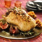 Canette farcie aux fruits secs et chutney dattes-carottes