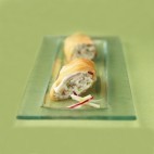 Makis de saumon fumé, Granny Smith et radis roses
