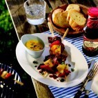 Brochettes de filet de boeuf Teriyaki au BBQ