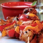 Brochettes de poulet laquées au Ketchup