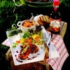 Côtelettes d'agneau au poivre, à la sauce Teriyaki et au beurre de piment