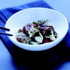 Paupiettes d'aubergines à la mozzarella et au jambon cru ©Aoste