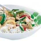 Poulet au Philadelphia et au curry thaï vert