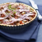 Tarte basquaise au Jambon de Bayonne ©Aoste