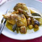 Fricassée de pintade aux amandes