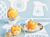 Macarons en forme de chats Des macarons trop choupi .. avec des chatons dedans ^_^