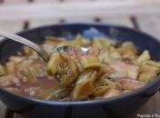 Rhubarbe confite au four