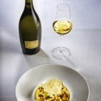 Risotto aux cèpes, mascarpone et tuiles de Parmesan
