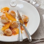 Saint Jacques au sirop de Pamplemousse