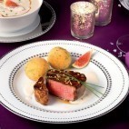 Filet de boeuf à la sauce moutarde aux figues