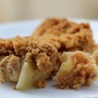 Crumble aux poires et au lemon curd