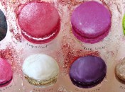 Macarons - Chris Chun - Détail coquelicot rose litchi Inspiration macarons