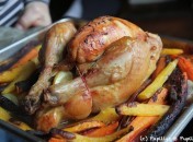 Poulet aux carottes multicolores et aux agrumes Poulet aux carottes anciennes