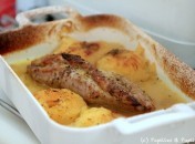Filet mignon aux pommes, miel et curry