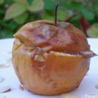 Pomme au four à la crème de marrons