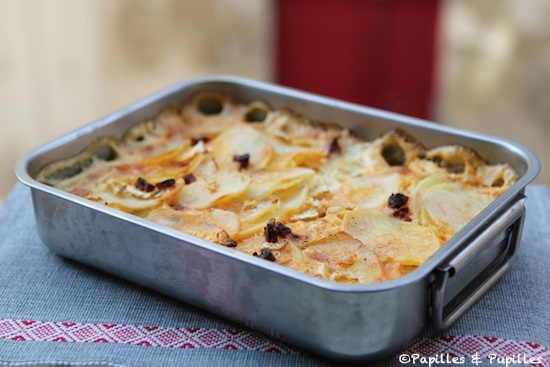 Gratin à la sortie du four
