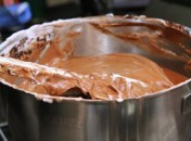 Mousse au chocolat sur base de pâte à bombe
