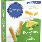 Gavottes salées Parmesan Basilic