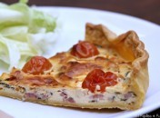 Quiche aux épinards et au fromage frais {cream cheese}