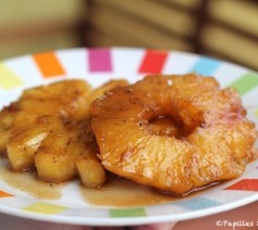 Ananas rôti à la vanille