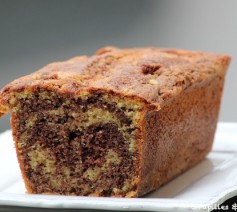 Cake au chocolat marbré