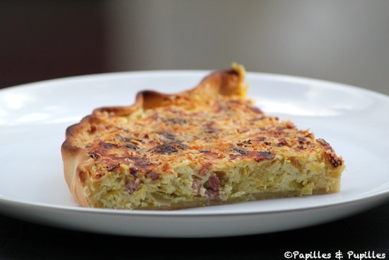 Quiche poireaux Parmesan lardons Quiche poireaux Parmesan lardons