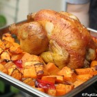Poulet rôti aux patates douces