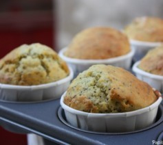 Muffins yuzu pavot après cuisson