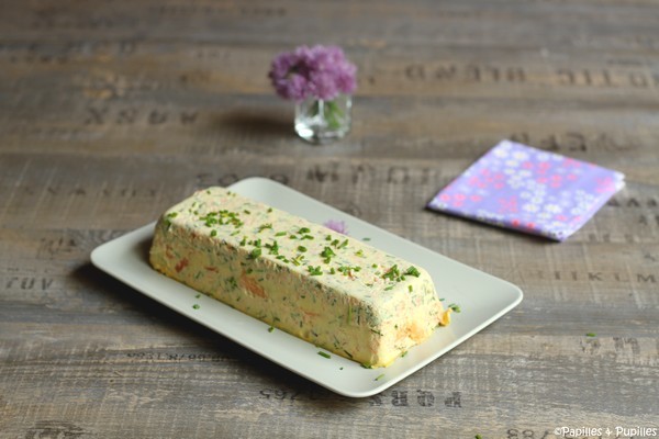 Terrine aux deux saumons et à la ciboulette