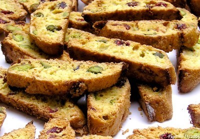 Biscotti aux airelles et aux pistaches Biscottis aux airelles et aux pistaches