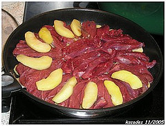 Tatin de magret aux pommes