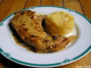 Côtes de veau à la Normande Côtes de veau à la Normande