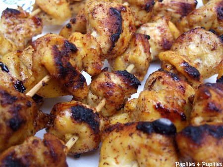 Chich taouk Brochettes de poulet aux épices Poulet chich taouk