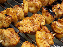 Chich taouk Brochettes de poulet aux épices Chich Taouk - brochettes de poulet aux épices
