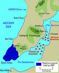 Les Dardanelles - Pénonsule de Gallipoli