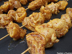 Chich Taouk - Brochettes de poulet aux épices