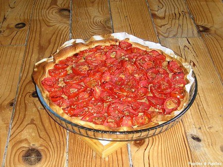Tarte au thon et à la tomate Image Papilles et Pupilles - Tarte tomate