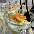 Verrines d’avocats au crabe