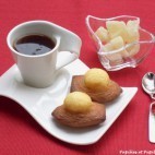 Madeleines (à bosses) au miel et à l’ananas confit
