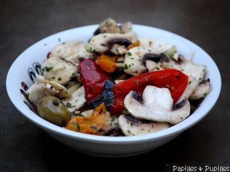 Salade de champignons de Paris