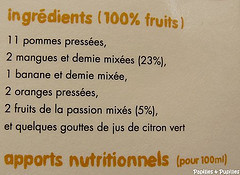 Smoothie mangues fruits de la passion Innocent