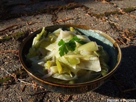 Poireaux en salade - Salade de poireaux