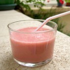 Smoothie fraises banane vanille
