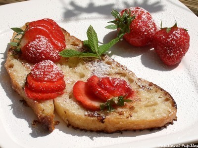 pain perdu aux fraises