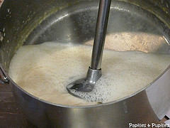Ecume de bouillon crémée