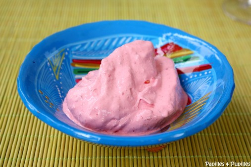 Glace express à la framboise
