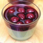 Verrines pistaches griottes